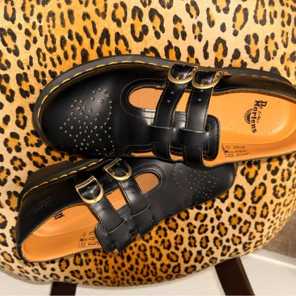 Dr. Martens Black Double Strap Mary Janes - Picture 6 of 9